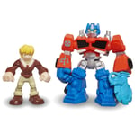 Playskool Heroes Transformers Rescue Bots OPTIMUS PRIME & CODY BURNS Figures