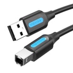 Câble Imprimante Usb 2.0 Usb A Mâle Vers B Mâle Cordon De Scanner Câble Compatible Avec Hp/Epson/Dell/Canon/Lexmark/Xerox/Brother/Samsung Etc (2M)