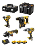 DeWALT Pakkaus DCK422P3T (DCD796 + DCH273 + DCF887 + DCG405 + 3 x 5,0 Ah + DCB115 + TSTAK II + TSTAK VI)