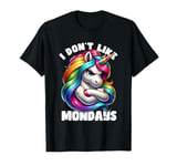 I Don't Like Mondays Unicorn Rainbow Fun T-Shirt