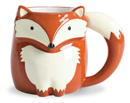Fox 3D Shaped Mugs Novelty Various Character Animal Designs Fox Shaped Mug in a Smash Proof Box