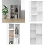 Vidaxl - Bibliothèque/Buffet Blanc 50x25x80 cm Bois d'ingénierie - bibliothèque - bibliothèques - Home & Living - Blanc