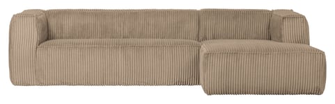 WOOOD Woood Bean Sofa m. høyrevendt Sjeselong - Travertin