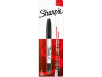 Sharpie Marker Twin Tip Extra Fein + Fein Schwarz Blister