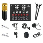 BM-800+V8 Sound Card Kit Podcast Equipment Bundle Voice  Karaoke Diaphragm9055