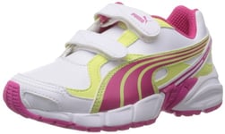 Puma garçon Axis 2 SL V Jr Baskets Basses, Blanc (White/Beetroot Purple/Lime), 30