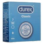 Durex Classic Condoms, 3 pieces