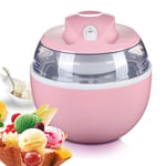 Kisshg 0.6L Household Ice Cream Maker, Ice Cream Machine Portable Ice Maker Available Easy Operation,A