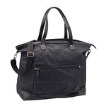 Pride and Soul Shopper All Night Sac à main pour femme avec anse, Noir (noir)., 21x46x44 cm (B x H x T)