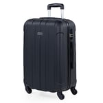 ITACA - Valise Moyenne, Valises Rigides, Valise Rigide, Valise Semaine pour Tout Voyage, Valise Soute de Luxe 771160, Noir