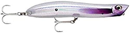 Rapala - Leurre de Pêche MaxRap Walk'n Roll - Matériel de Pêche avec Construction Solide - Leurre Pêche en Mer - Fabriqué en Estonie - Prof de Nage Surface - Taille 13 cm / 29 g - Flake Purple Ghost