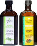 Nature Spell Rosemary Oil For Hair Growth Duo 150ml x 2, Treats Dry & Damaged Ha