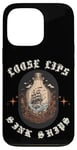 iPhone 13 Pro Loose Lips Sink Ships Ocean Strom Ship In A Bottle Case