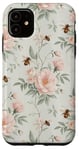 Coque pour iPhone 11 Rose florale esthétique