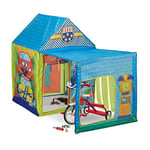 Relaxdays Tente pour Enfants en Forme de Garage, H x L x P : 109 x 146 x 75 cm, intérieur et extérieur, Multicolore