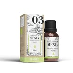 Huile essentielle de menthe poivrée Piperita Bio - 15 ml - Aide au bon fonctionnement du transit intestinal et du système respiratoire - Effet relaxant - Propriétés rafraîchissantes - Eladiet