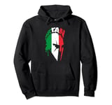 Spartan warrior Italian flag. Design Italy Vintage Pullover Hoodie