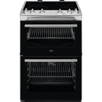 AEG CCX6501ACM 60cm Ceramic Double Oven Freestanding Cooker