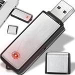 Dictaphone numérique Professionnel USB avec clé USB de 8 Go et Enregistrement activé par Le Bruit pour des conférences, Interview, réunions, enregistreur Vocal avec Batterie de 2 Heures