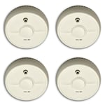 4 x Fireangel SB1-T Battery Operated Optical Smoke Alarms