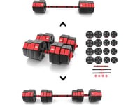 Adjustable Weight Dumbbell And Barbell Set Hms 40Kg - 2 Pcs