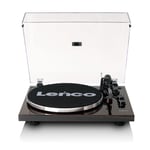 Lenco LBT-345WA - Platine vinyle avec Bluetooth® et cellule Ortofon 2M Red, stabilisateur de plateau chromé inclus - Noyer