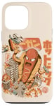 Coque pour iPhone 13 Pro Max Super Hot Dog Monster Food Japanese City Kawaii Hot Dog