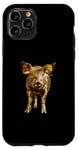 Coque pour iPhone 11 Pro Cochon doré