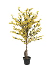 Forsythia tree with 3 trunks, artificial plant, yellow, 120cm