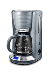 Russell Hobbs Cafetière Filtre [Programmable,Technologie WhirlTech pour extraction & arôme optimaux] Inspire Gris (verseuse en verre 1,25L, 10 tasses, Cuillère à doser) Machine à Café 24393-56