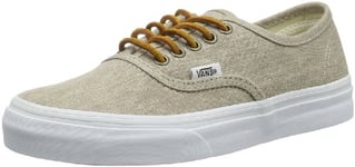 Vans Authentic Slim, Unisex-Adults' Low-Top Trainers, Washed Canvas/Cream/True White, 5 UK