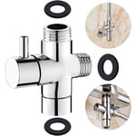 Soupape 3 Voies en Laiton Massif G12 Adaptateur Inverseur pour Systme de Douche Valve de Drivation couleurs multiples LARGEIGHT