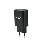 Wonder Full Power - Chargeur Secteur pour Smartphone et Tablette - 5W - 1 Port USB-A - Noir - Prise EU