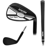 Longridge'S Tour Spin Wedge de Golf à 52 degrés Noir