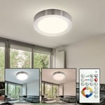 LED Lampe De Plafond la Vie Chambre Journée Lumière Spot Variateur Télécommande