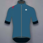 CLEARANCE Sportful Fiandre Light NoRain Short Sleeves Jacket Sea Blue - Medium