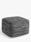 John Lewis Woven PET Bean Cube, Black