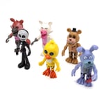 Five Nights at Freddy's Foxy Bonnie FNAF 6 PCS Action Figure Kids Toy Doll Gift