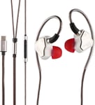 7Hz Salnotes Zero Hifi ¿¿couteurs Intra-Auriculaires De 10 Mm Dynamiques Iem Avec Diaphragme En M¿¿tal Composite, Cable Ofc 2 Broches D¿¿tachable (Blanc, Avec Mic, Type C)