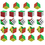 YULONGWU Speed Cube 3x3, 24 Pièces Cube de Vitesse Mini Cube Original, Cube Magnétique pour Enfant Adultes, Cube Magique Jeu de Casse Tête pour Sac de Remplissage Cadeau Anniversaire Jeu de Voyage