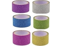 Glitterband 18Mm 6St Mix