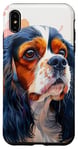 Coque pour iPhone XS Max Graphique aquarelle Cavalier King Charles Spaniel