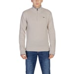 Napapijri Beige Laine Homme Pull Authentique