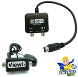 IO Box / Sync RF Modulator Output For Sky HD Box + Viewi Magic Eye TV Link