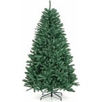 COSTWAY Sapin de Noël Artificiel 180 cm, 1355 Branches en PVC, Support en Métal Pliable, à Charnières, Arbre de Noël, Installation Rapide, pour