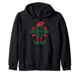 Matching Family I'm The Shopping Elf Christmas Zip Hoodie