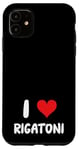 Coque pour iPhone 11 I Love Rigatoni - Pâtes Cuisine Italienne Cook Chef Cooking