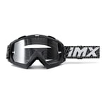 IMX RACING MUD Lunettes de protection pour moto | Lentille transparente | Lentille anti-buée et anti-rayures | Bande avec impression silicone | Trois couches de mousse | Une lentille incluse |