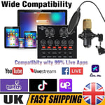 USB Microphone Kit Streaming Podcast Mic PC Gaming Home Studio Recording Gift