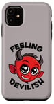 Coque pour iPhone 11 Se sentir diabolique, mignon diable souriant